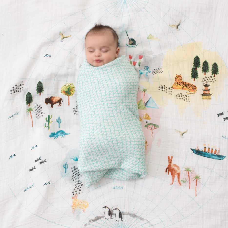 Aden and anais around the world swaddle top